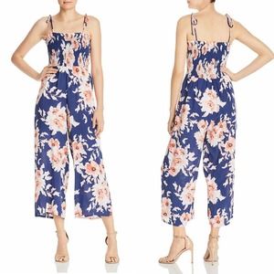 AQUA
Smocked Floral Wide-Leg Jumpsuit size XS